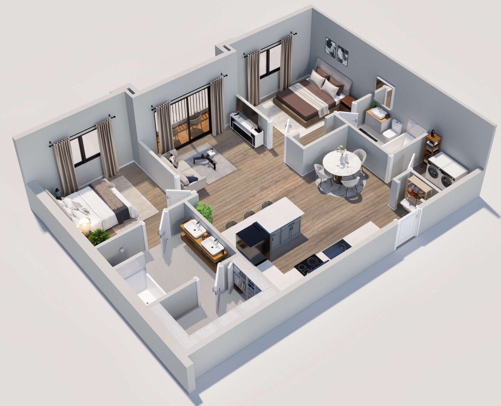 2 bedroom floor plan preview